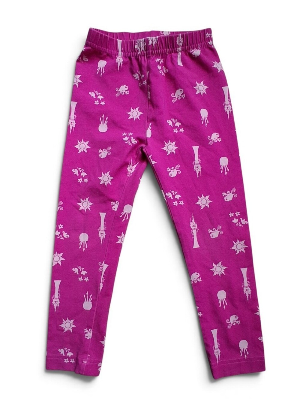 Hanna Andersson Disney Tangled Rapunzel Knit Leggings Pink US 4 100 cm Stretch